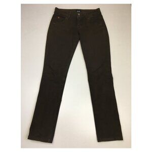 HUDSON Brown COLLIN Skinny 5 Pocket Logo Hardware Jeans